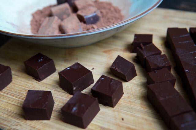 chocolate tahini trafels small