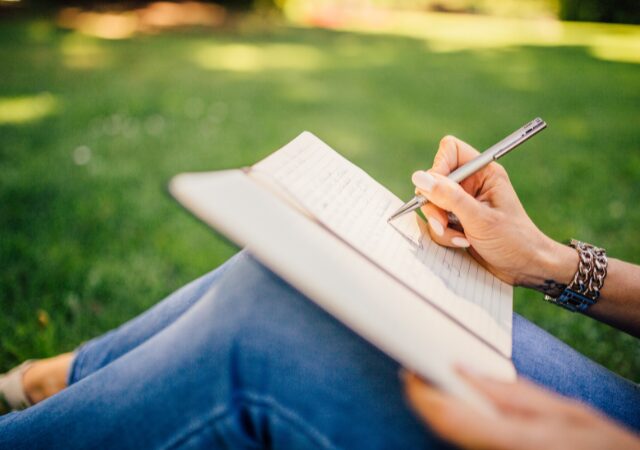 writing in the sun